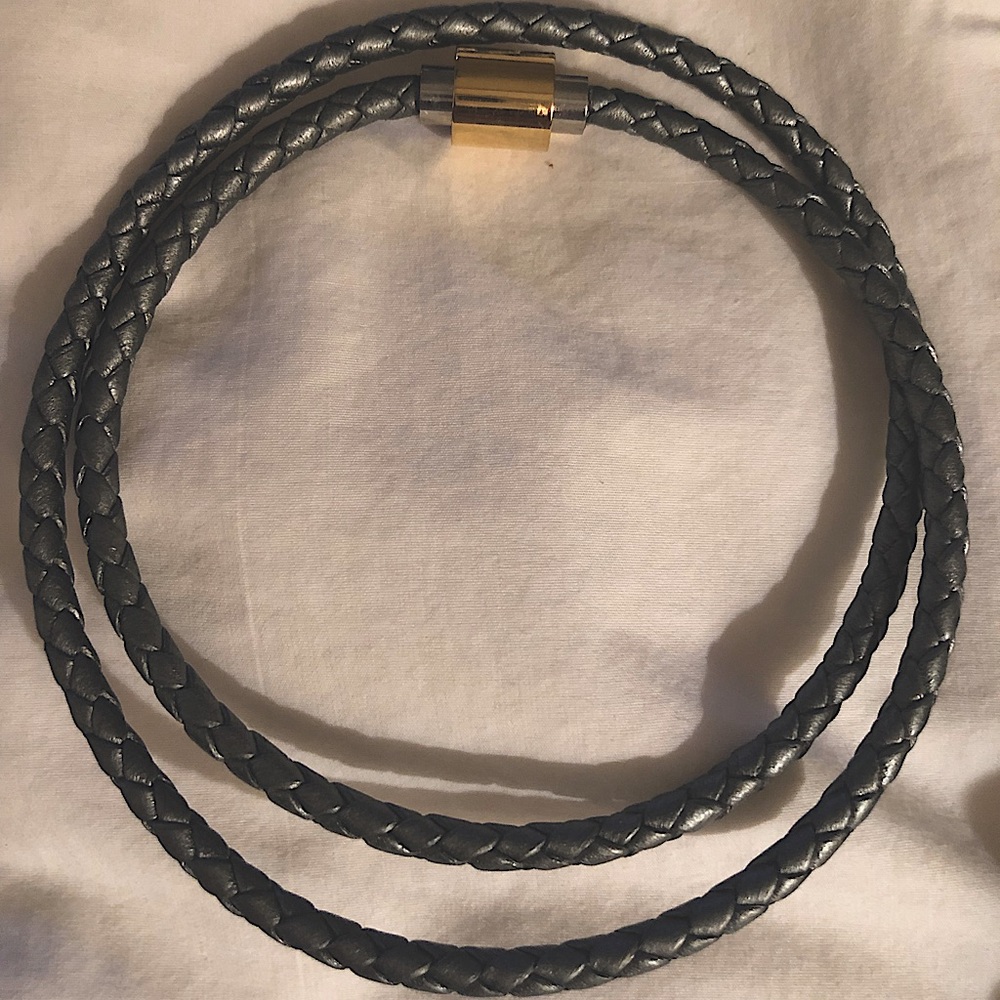 Silver Braided Rope Bracelet